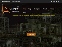 Tablet Screenshot of difrex.com
